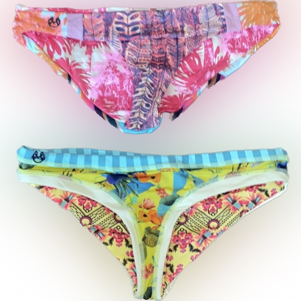 Two Maaji reversible bathing suit bottoms